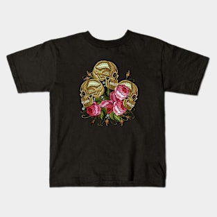 skull flower Kids T-Shirt